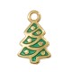 Charm en Zamak Émaillé « Arbre de Noël » 12 x 20 mm