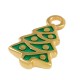 Colgante de Metal Zamak Árbol de Navidad con Esmalte12x20mm