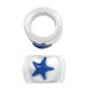 Tubo de Metal Zamak Estrella con Esmalte 15x10mm(Ø10mm)