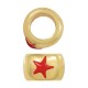 Tubo de Metal Zamak Estrella con Esmalte 15x10mm(Ø10mm)