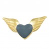 Placcato oro 24K/ Blu denim