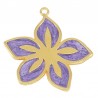Placcato oro 24K/ Viola perla