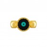 Plaqué or 24 carats/ Noir/ Jade