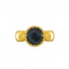 24K Gold Plated/ Pearl Black