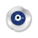 Perla Rotonda in Zama Smaltata con Occhio Malvagio 7.6 Mm/3.3 mm Ø1.1 mm