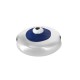 Enameled Zamak Bead Round with Evil Eye 7.6mm/3.3mm Ø1.1mm