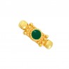 24K Gold Plated/ Dark Green