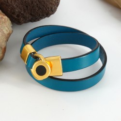 Fermoir rond en Zamak Émaillé 21 x 15 mm Ø 10.2 x 2.1 mm