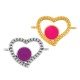 Enameled Zamak Connector Heart 17x15mm