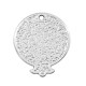Pendentif en Zamak Émaillé Grenade avec Trèfle 30 x 26 mm Ø 2 mm