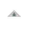 Plaqué argent antique 999° / 5 µm / Noir / Turquoise