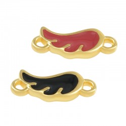 Conector de Metal Zamak Ala Esmaltada 12x7mm