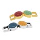 Conector de Metal Zamak Barra con Esmalte 25x8mm(Ø3.8x3mm)
