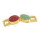 Conector de Metal Zamak Barra con Esmalte 25x8mm(Ø3.8x3mm)