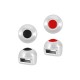 Curseur rond en Zamak Émaillé 8 mm Ø5.2 x 2.2 mm