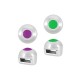 Curseur rond en Zamak Émaillé 8 mm Ø5.2 x 2.2 mm
