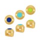 Enameled Zamak Slider Round 8mm Ø5.2x2.2mm