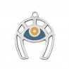 999° Silver Antique Plated/ Blue/ Mustard