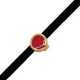 Enameled Zamak Slider Pomegranate 6mm Ø3.2x1.7mm