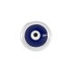 Zamak Slider Round w/ Evil Eye & Enamel 6mm (Ø3.2x1.7mm)