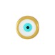 Zamak Slider Round w/ Evil Eye & Enamel 6mm (Ø3.2x1.7mm)