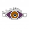 Placcato argento antico 999° / Viola / Ocra / Nero