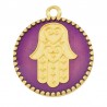 Doré à l’or fin 24K/ Mauve transparent