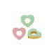 Enameled Zamak Bead Heart 14x15mm Ø1.5mm