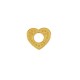 Perla in Zama Smaltata a Forma di Cuore 14X15 mm Ø1.5 mm