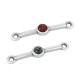Conector de Metal Zamak Barra con Esmalte 20mm(Ø1.2mm)