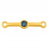 Placcato oro 24K/ Blu glitterato