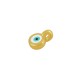 Enameled Zamak Charm Round Eye 5mm