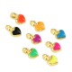 Enameled Zamak Charm Heart 5mm