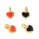 Enameled Zamak Charm Heart 5mm