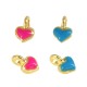 Enameled Zamak Charm Heart 5mm
