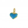 Plaqué or 24 carats/bleu fluo