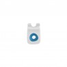 999° Silver Antique Plated/ Cerulean/ White