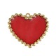 Pendentif cœur en Zamak Émaillé 33 x 29 mm