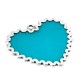 Enameled Zamak Pendant Heart 33x29mm