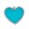 Placcato argento antico 999°/ Turchese trasparente