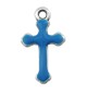 Colgante de Metal Zamak Cruz Esmaltada 11x17