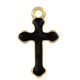 Charm Croix en Zamak Émaillé 11 x 17 mm