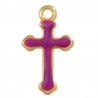 Placcato oro 24 carati/viola fluo