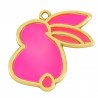 Plaqué or 24 carats/rose fluo