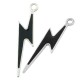 Enameled Zamak Pendant Lightning 8x31mm