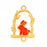 Plaqué or 24 carats/ Rouge fluo