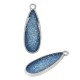 Enameled Zamak Pendant Teardrop 12x31mm