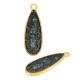 Enameled Zamak Pendant Teardrop 12x31mm