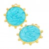 Oro 24K/Turquesa Perla