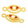 Placcato in Oro 24K/ Rosso/ Bianco